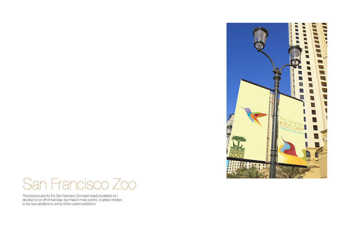 zoo san francisco zoo san francisco street ads ILLUSTRATION  animal