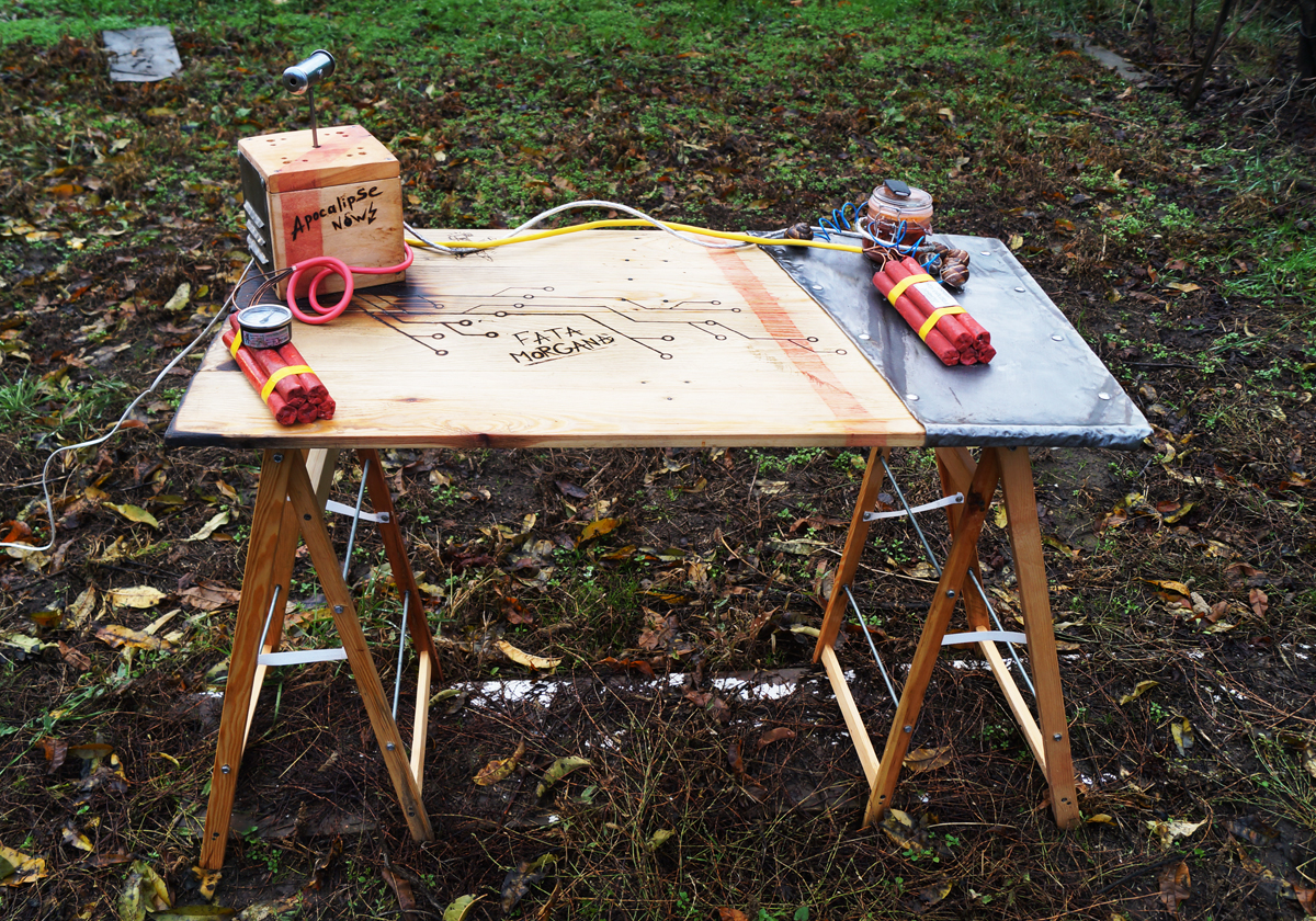 wood table fata morgana oxxxymiron MARKUL movie post apocalypse furniture handmade craft