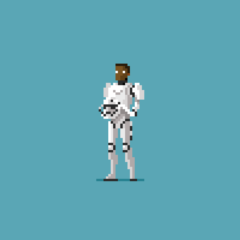 Pixel art Starwars star wars 8-bit kylo ren Finn BB-8 droid The Force Awakens force awakens