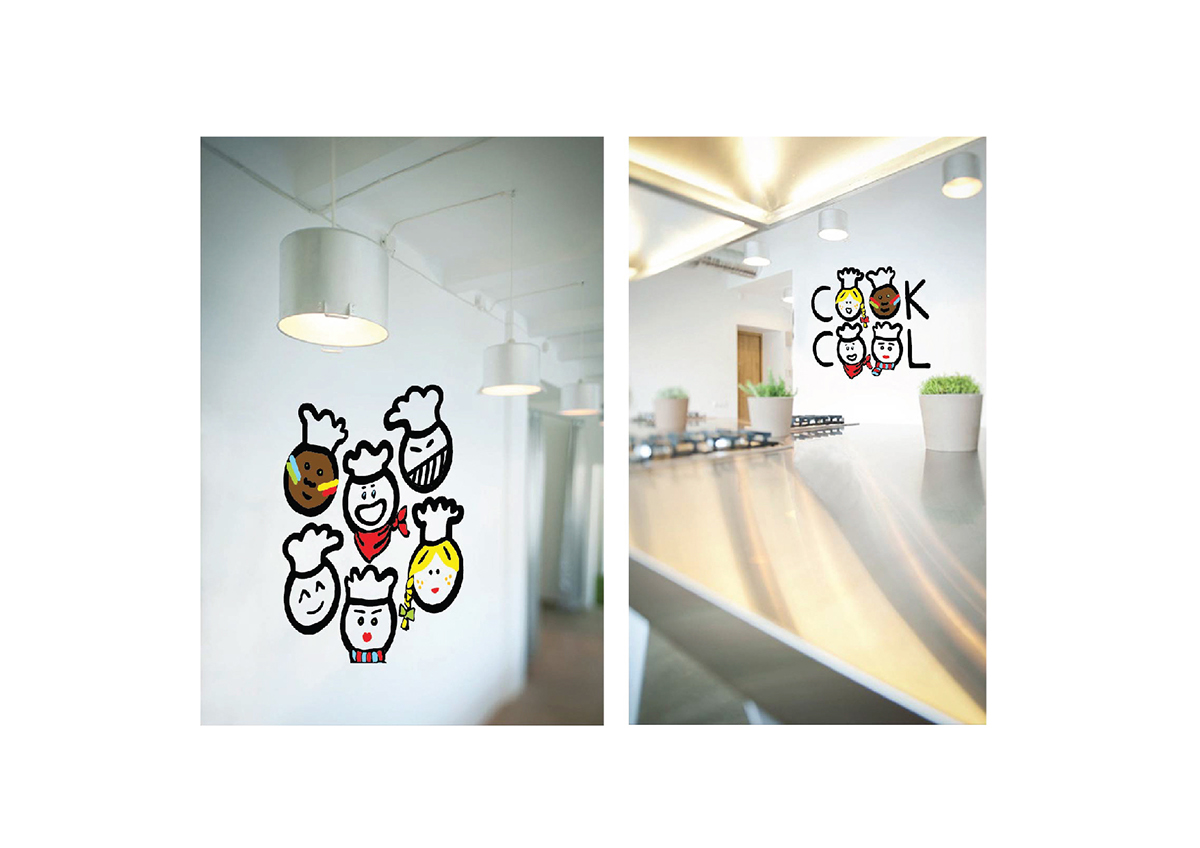 cook cool logo poster identity smolina Food  american japanese frenchman african american african russian chinese georgian