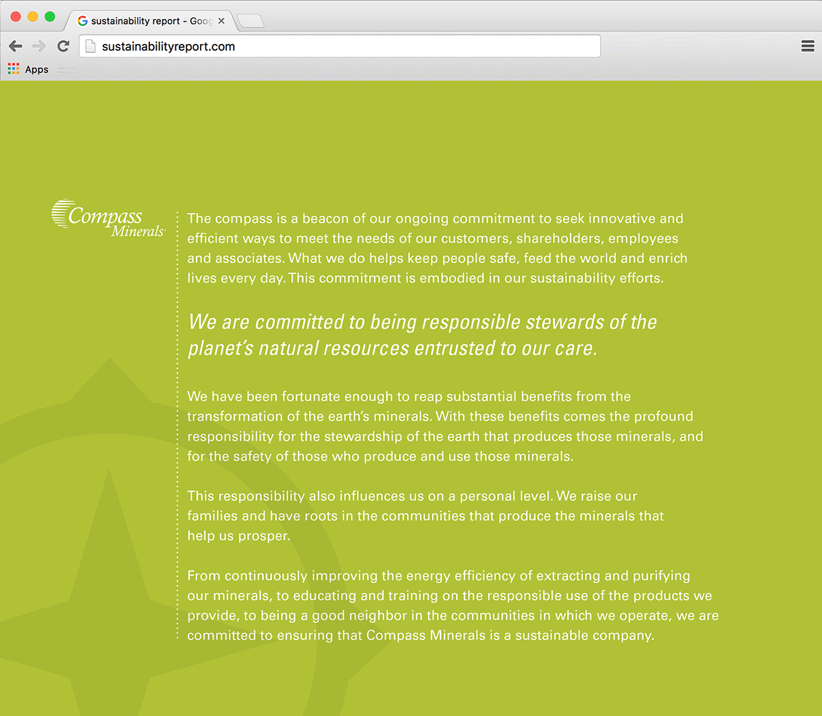 sustainability report Interactive PDF