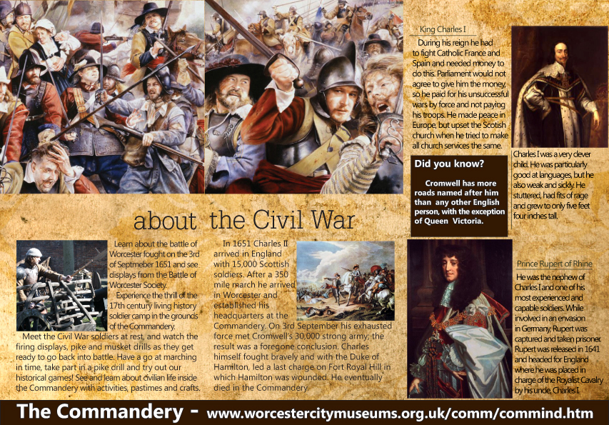 the commandery Civil War england UK civil war in king oliver oliver cromwell King Charles playstation gameboy kids museum History Museum