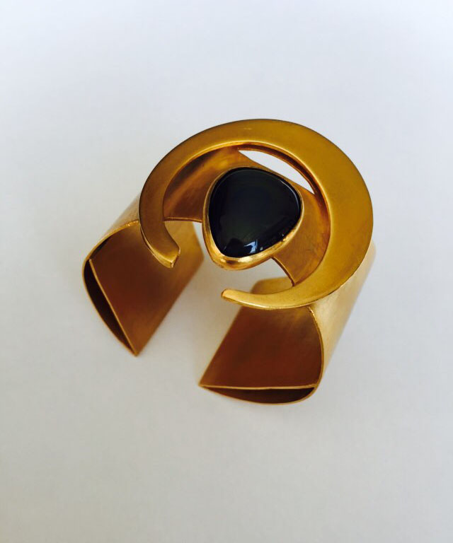 cuff power ox Horn bracelet gold jewelry