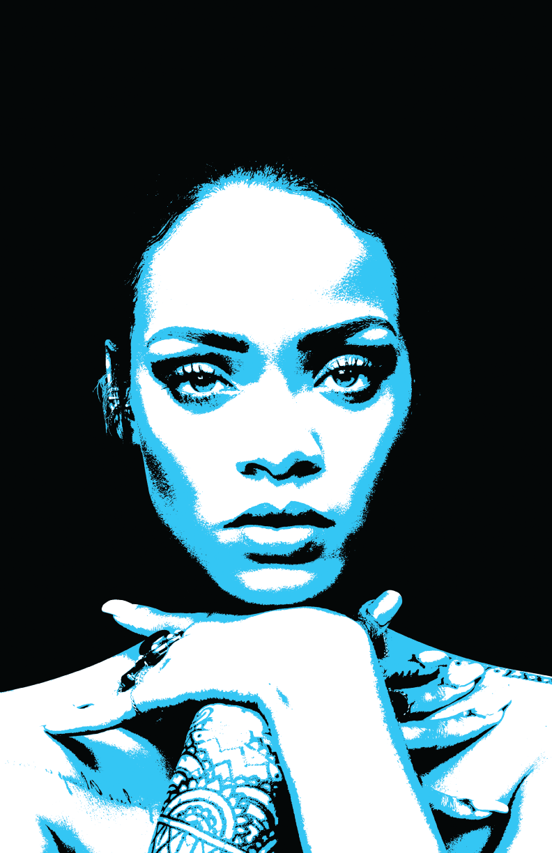 Rihanna art digital illustration