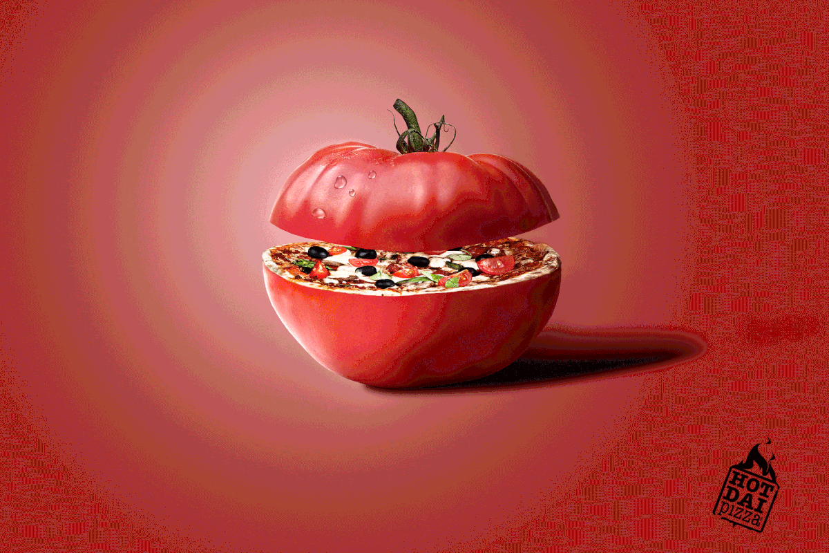 Tomato Pizza photoshop fresh