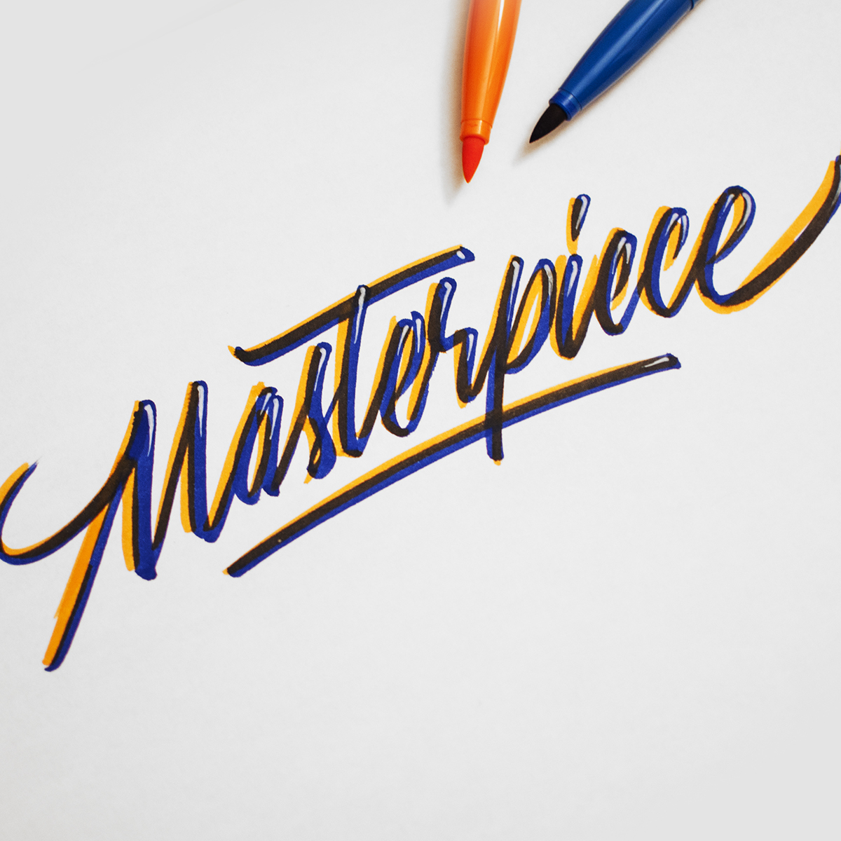 Franck wallace lettering letters brush brushlettering type