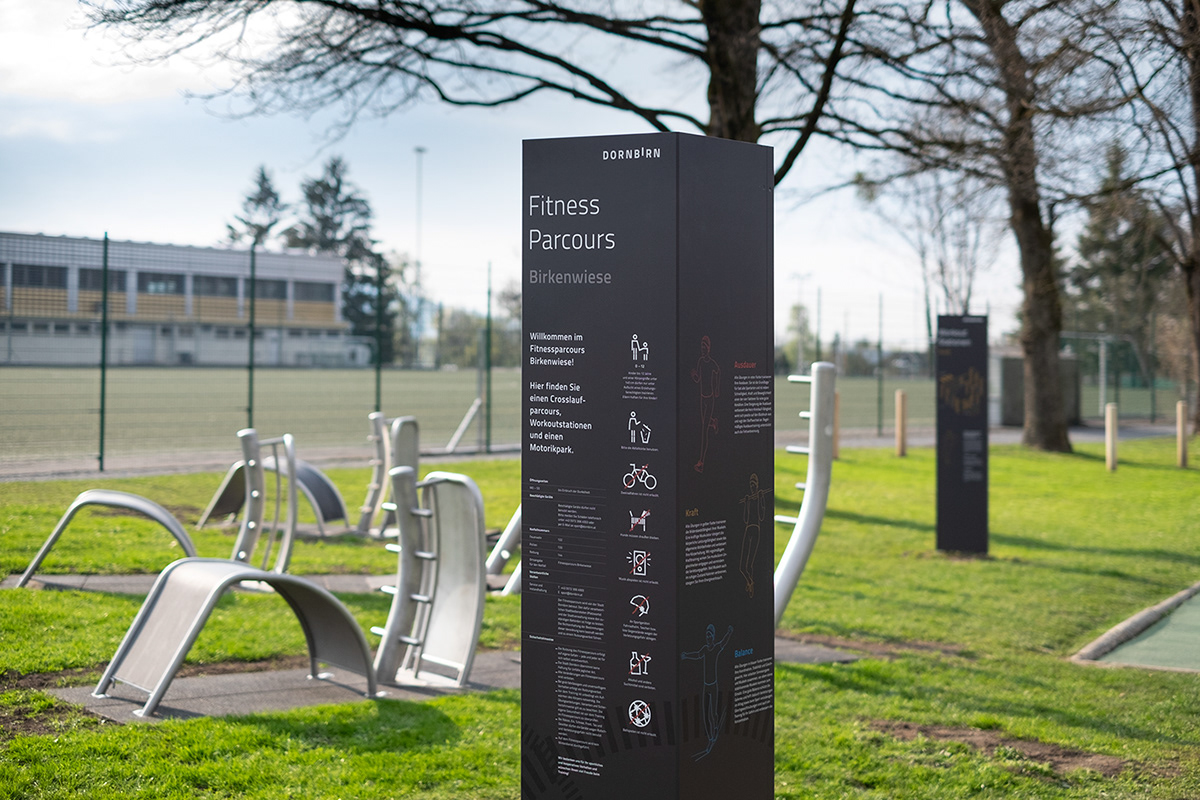 fitness parcours Signage