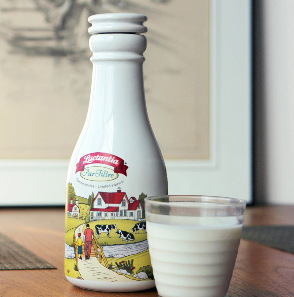 milk Promotion vintage bottle