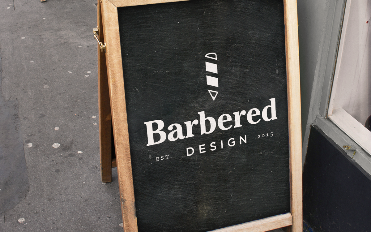 barbered design studio barber barbershop graphic