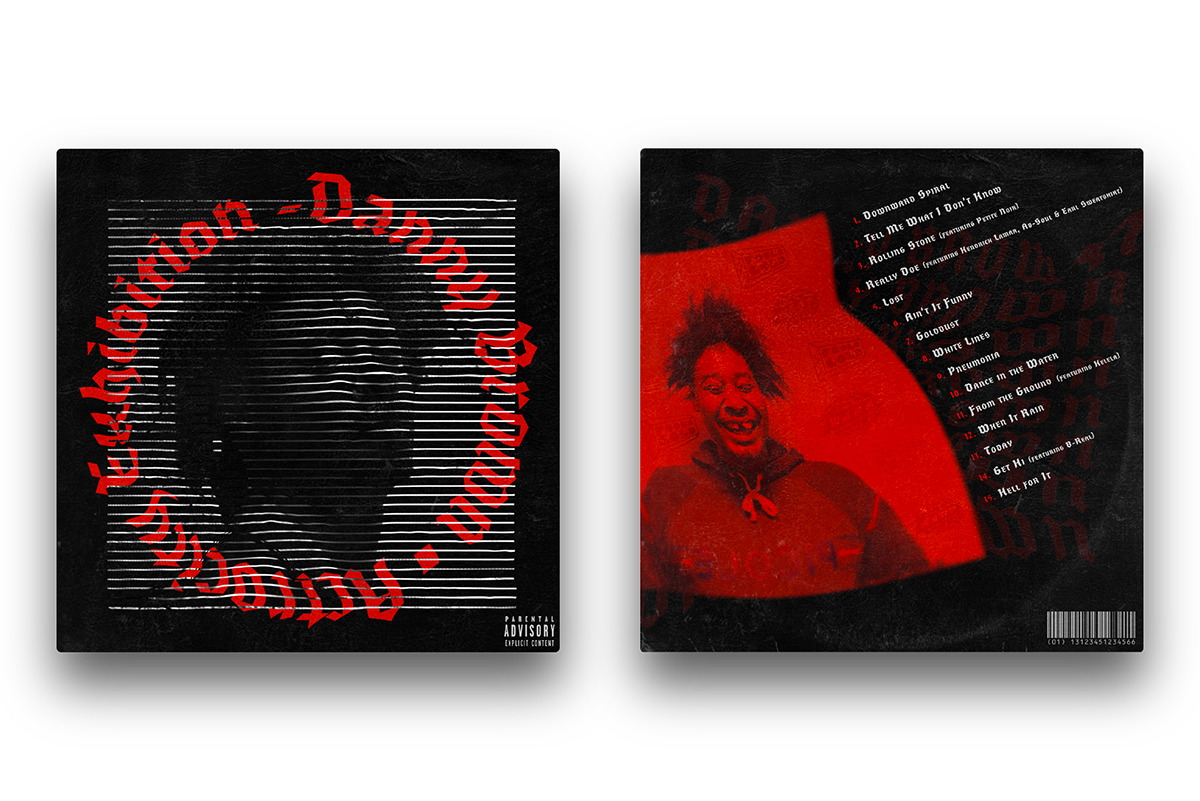 cover Album Danny Brown graphic design  exeprimental studio music rap hip hop vinyl