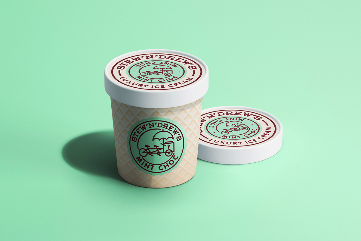 Gelato ice cream logo Packaging Food  restaurant brand identity Logo Design branding  Graphic Designer