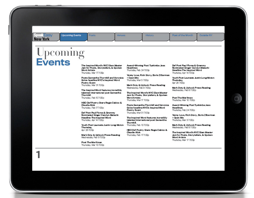 iPad interactive user application apppoetry Poetry  app apps spoken word type
