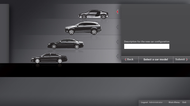 Cars configuration interactivity