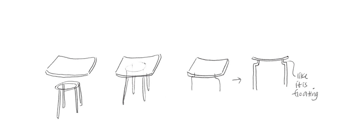 Float Stool stool Stool Design Scandinavian design maple wood wooden stool chair design furniture