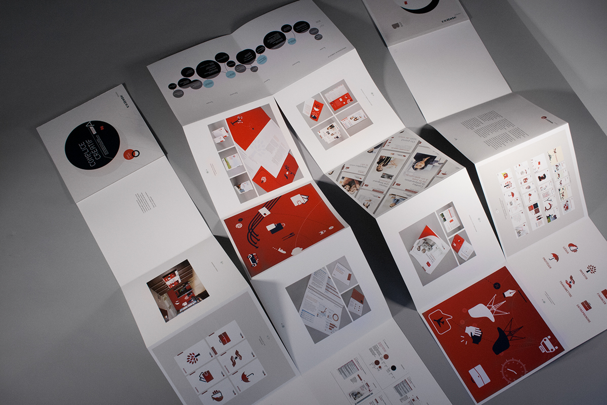 book  3D design folding corporate Platform