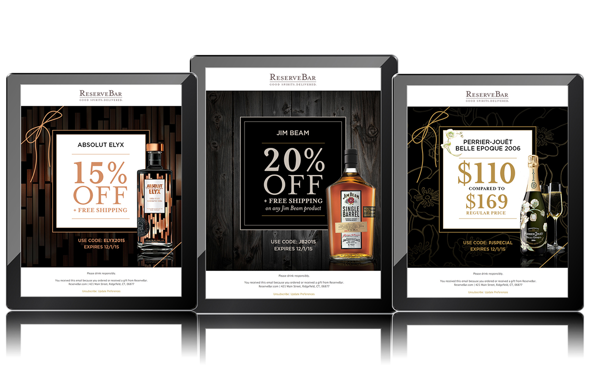 Email email marketing brand liquor campaign promotions Brand awareness