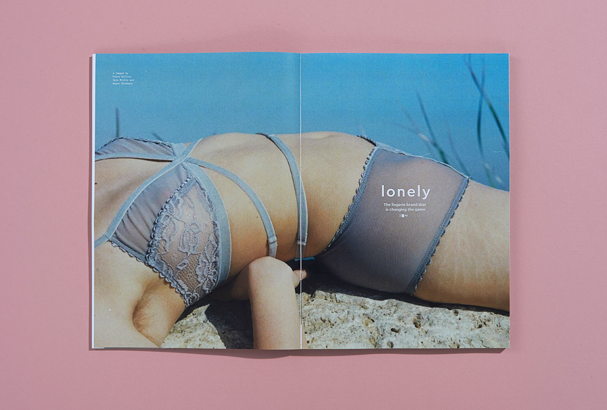 magazine student magazine editorial Magazine Spreads lingerie brand