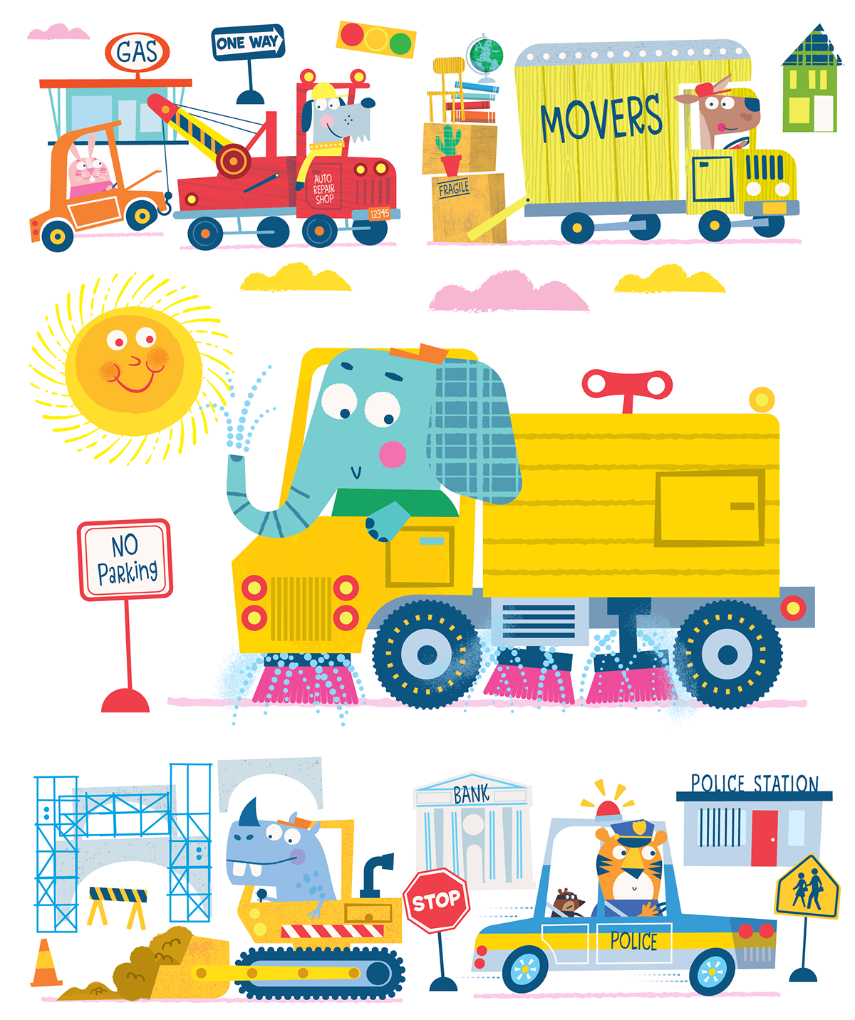 Children's Books animals vehicles transportation