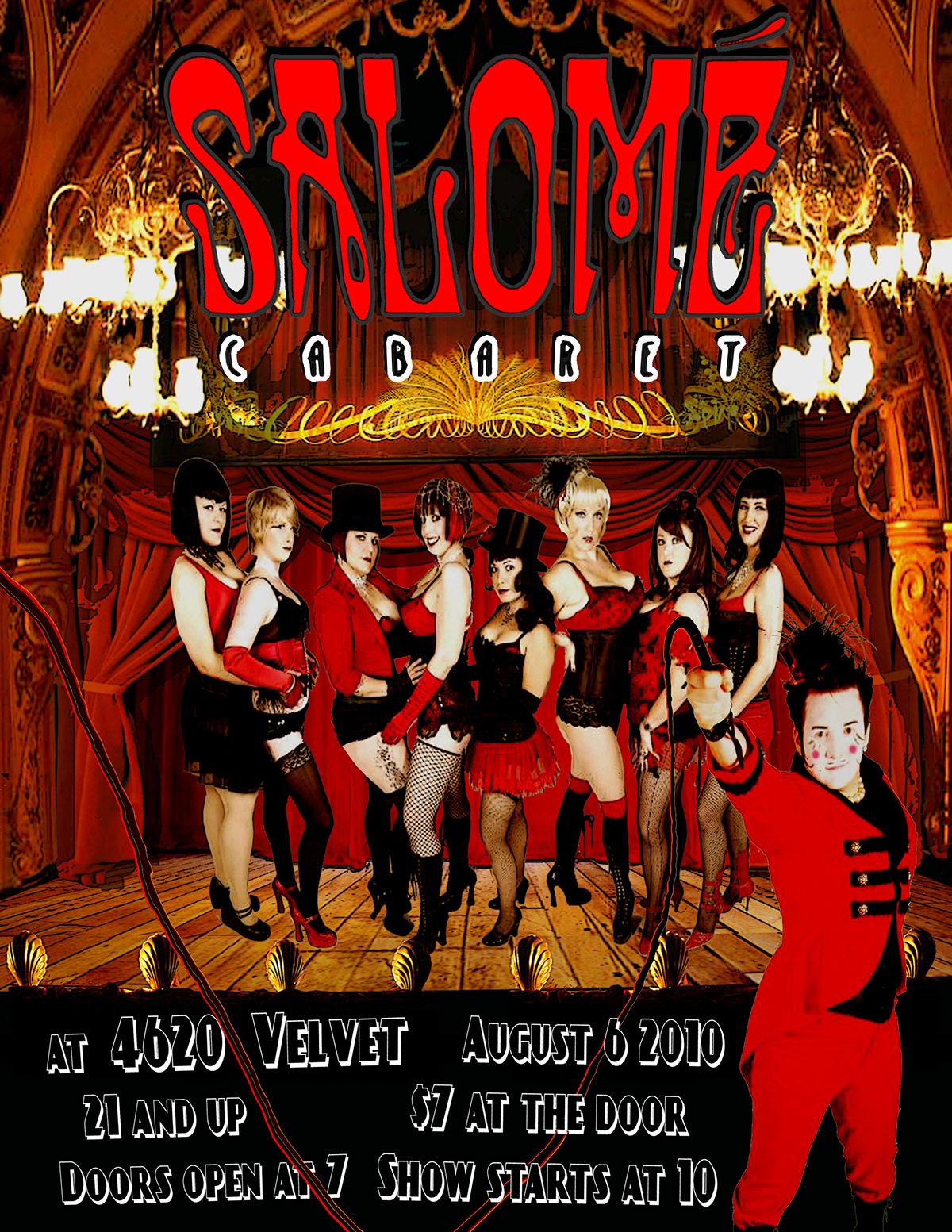 Salome cabaret Burlesque troupe poster