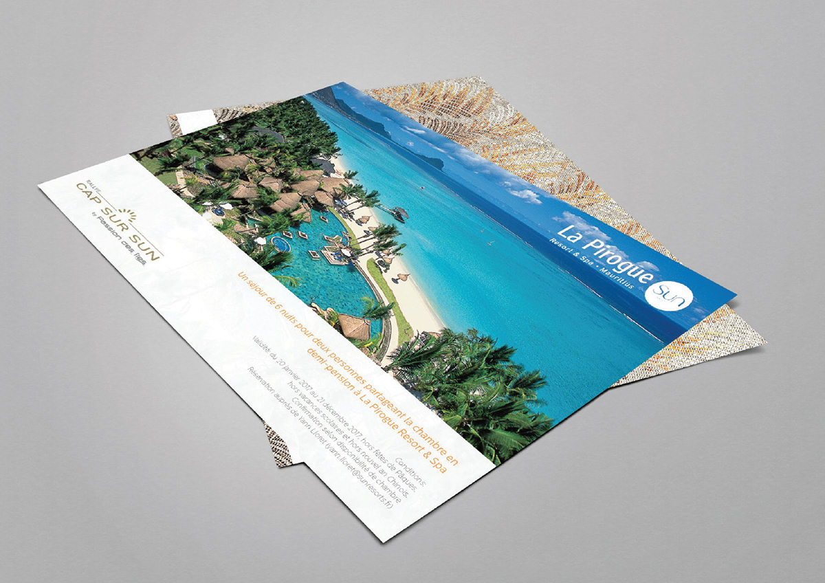 voucher print design flyer hotel Leisure luxury holidays vaction