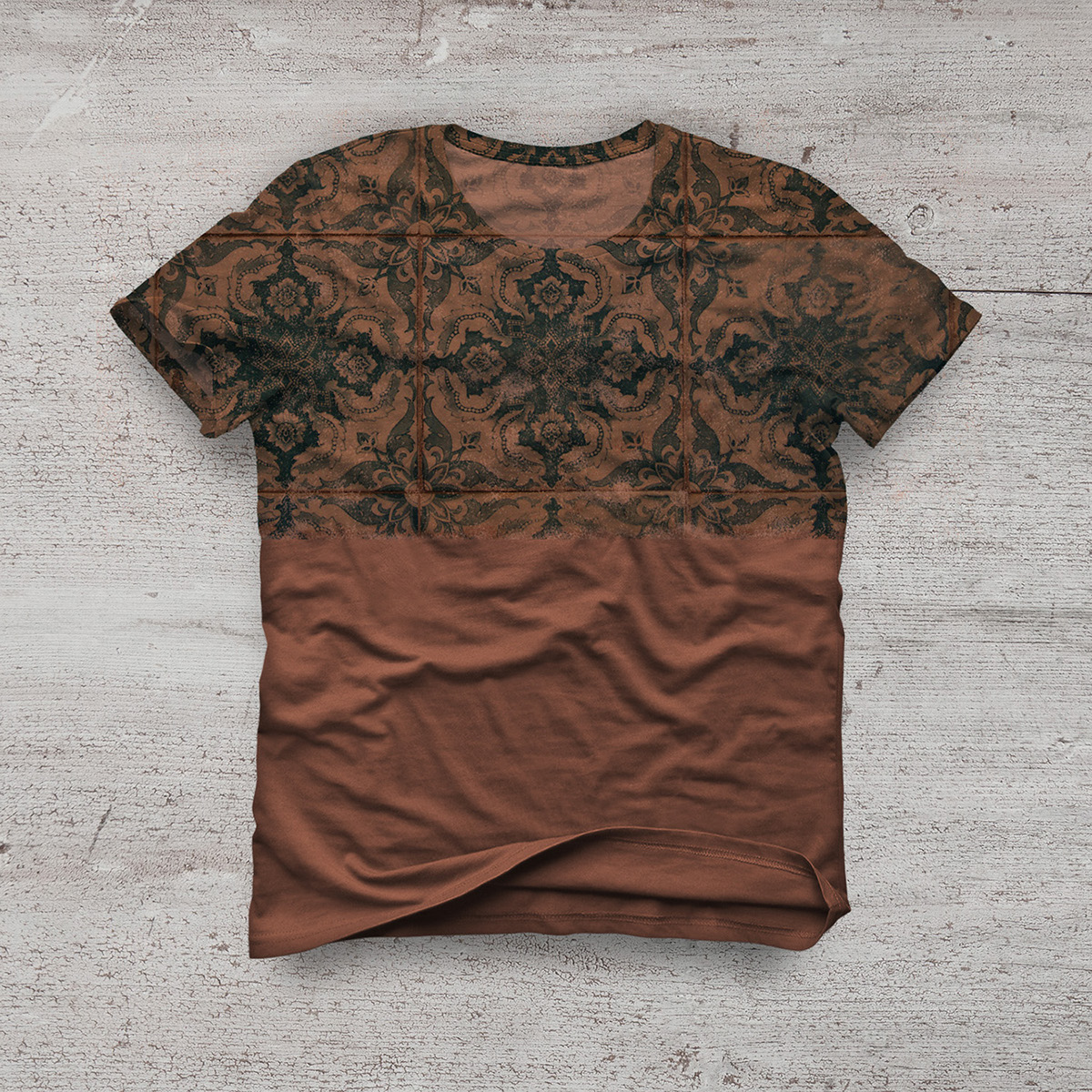 tiles pattern t-shirt print Collection Hipster