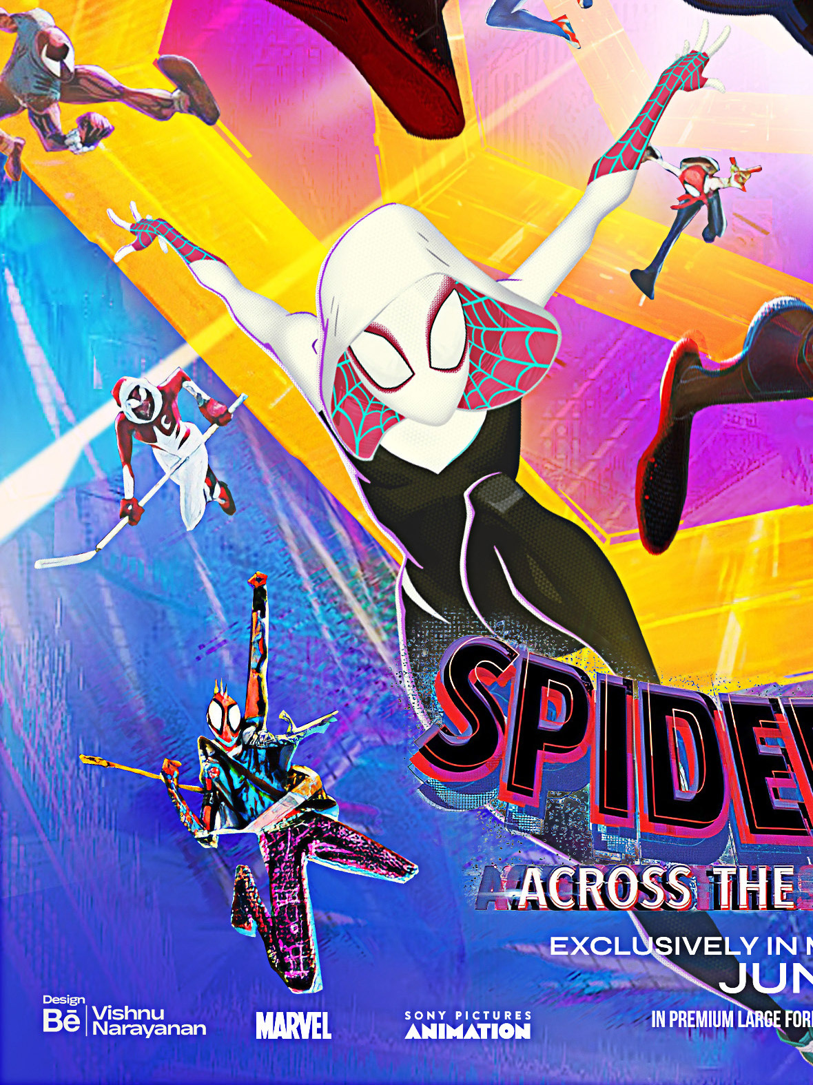 spider-man spiderman SuperHero marvel comics spiderverse concept across the spider-verse