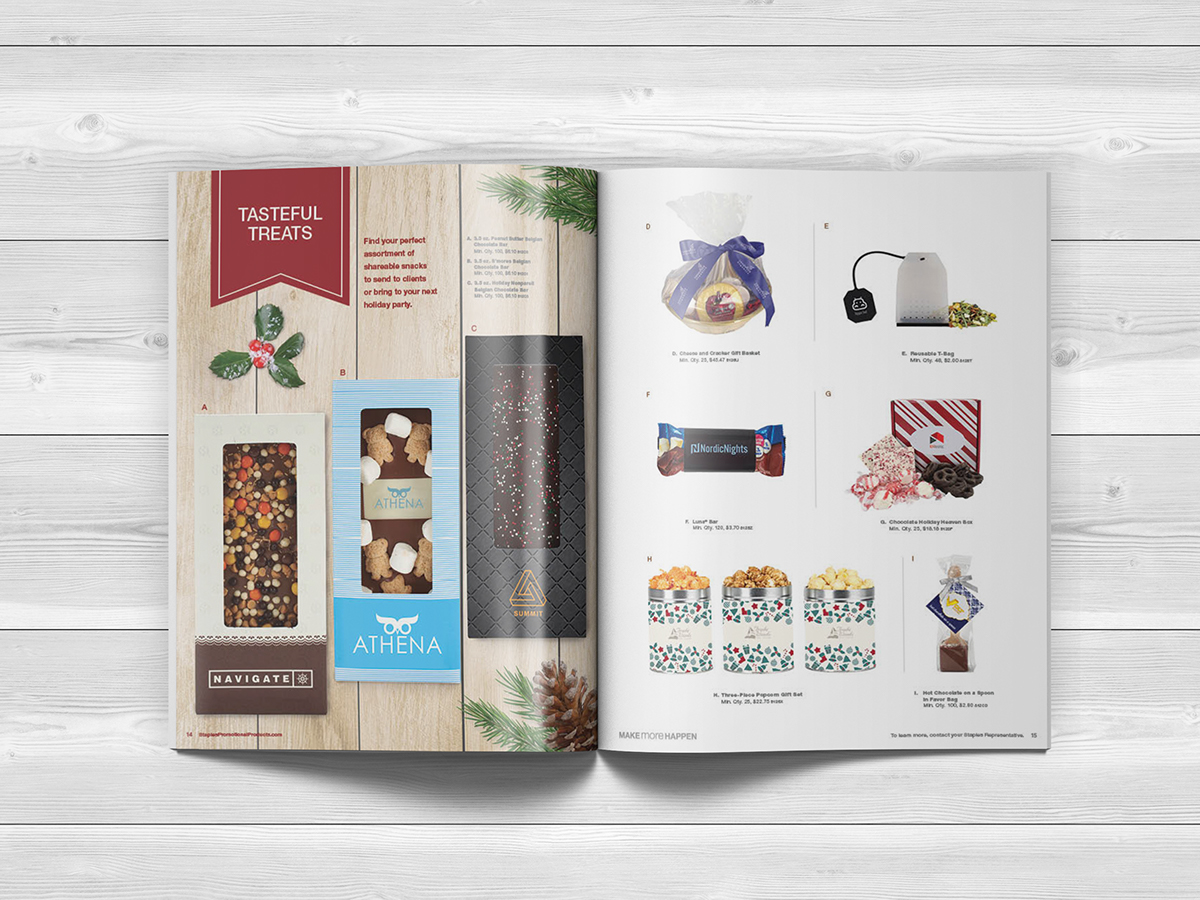 catalog book editorial Fall Holiday staples promotional products Promotional Products products gift guide Guide