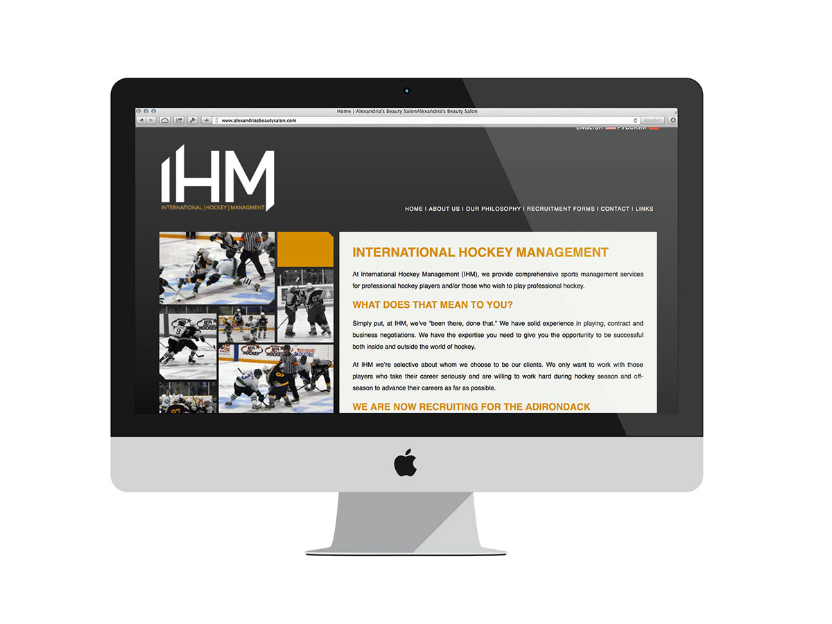 hockey Web Website Design corporate Corporate Identity
