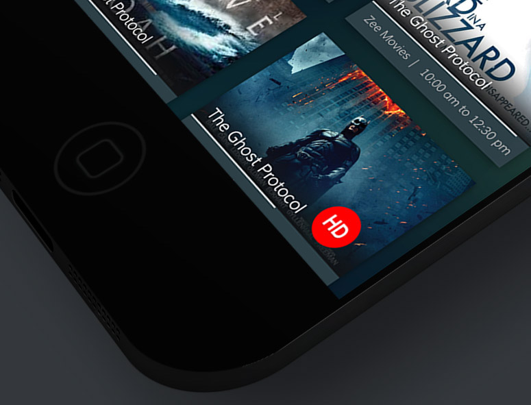 Screen Design UI designing Mobile app video online tv