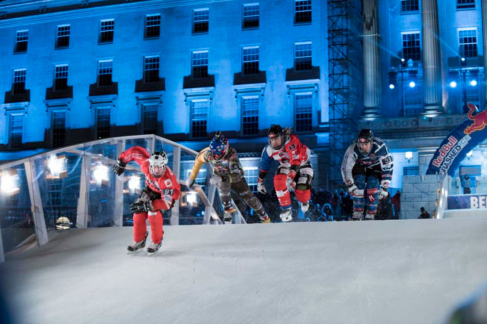 red bull crashed ice Belfast Event stormont parliament estate extreme sport skate race