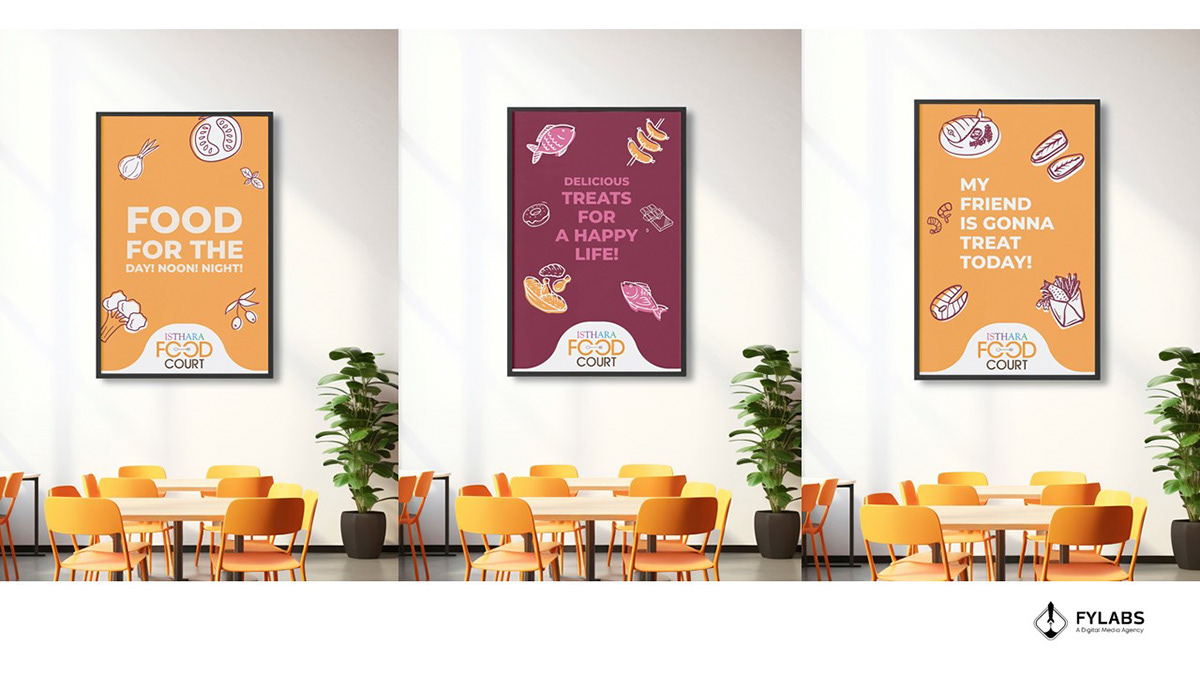 banner design graphic design  adobe illustrator branding  Event Design Food court design Poster Design menubook Food  hospitality design