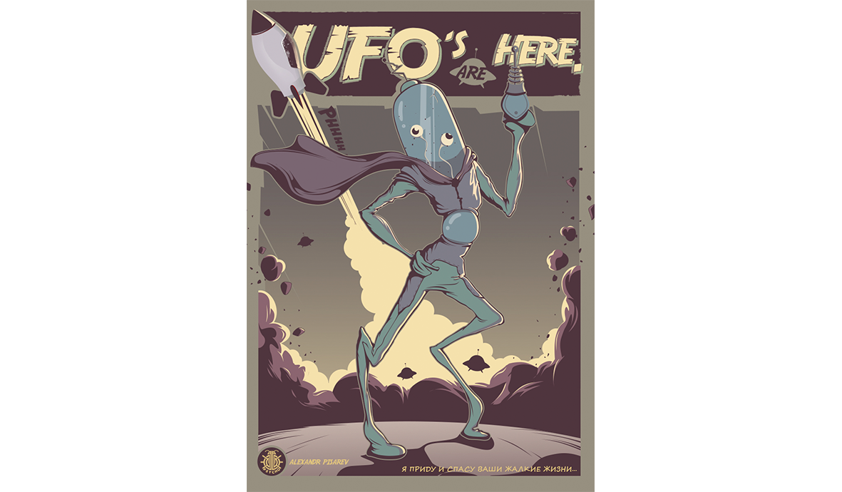 art UFO design comics