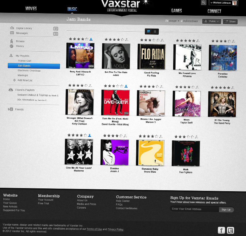 Adobe Portfolio Vaxstar  entertainment  Media Entertainment media