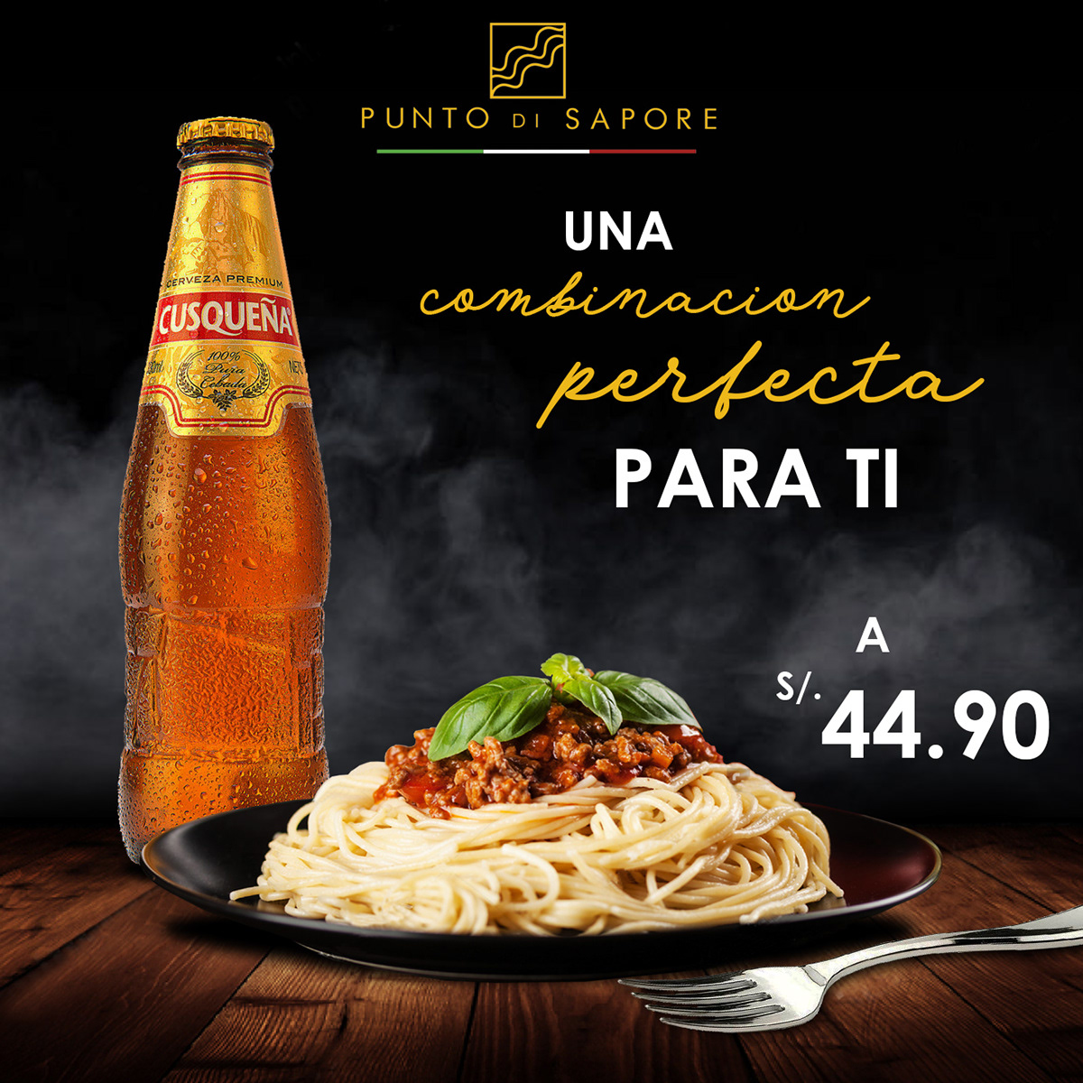 comida design Food  italia Pasta peruano photoshop publicidad restaurante