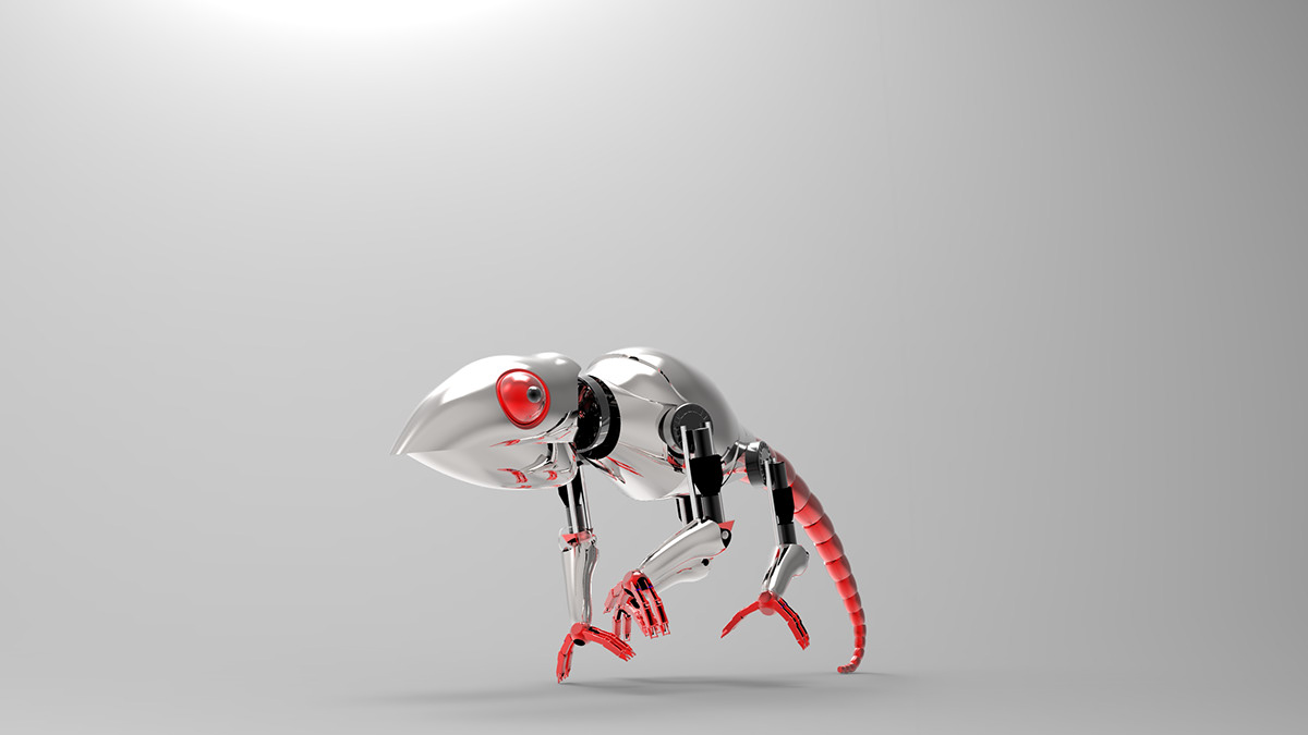 robot 3D Modelling Rhinoceros lizard