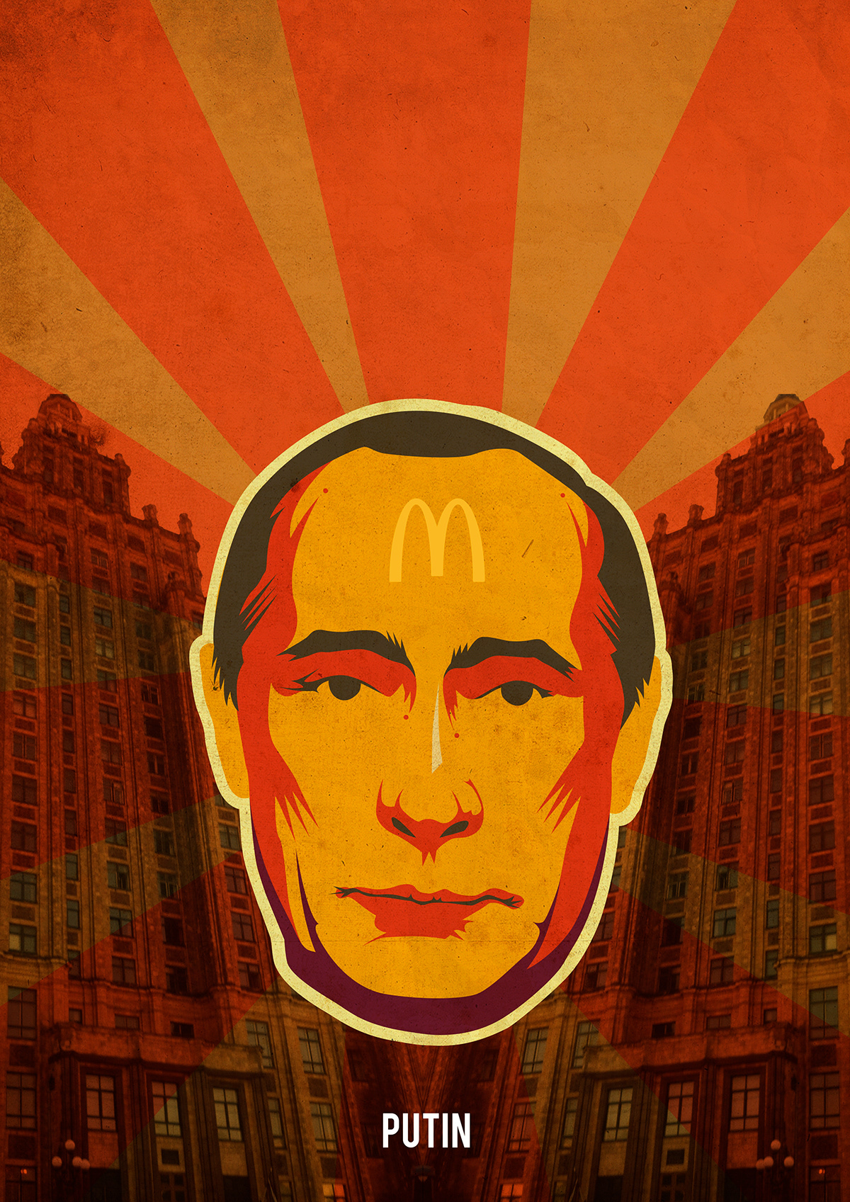 putin MacDonalds capitalism poster cartel santander retrato portrait asap Rocky rap mob usa swag