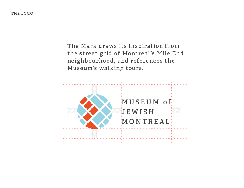 Adobe Portfolio logo museum jewish Montreal Stationery design identity