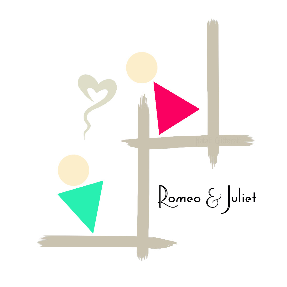 Romeo and Juliet photoshop minimal design poster