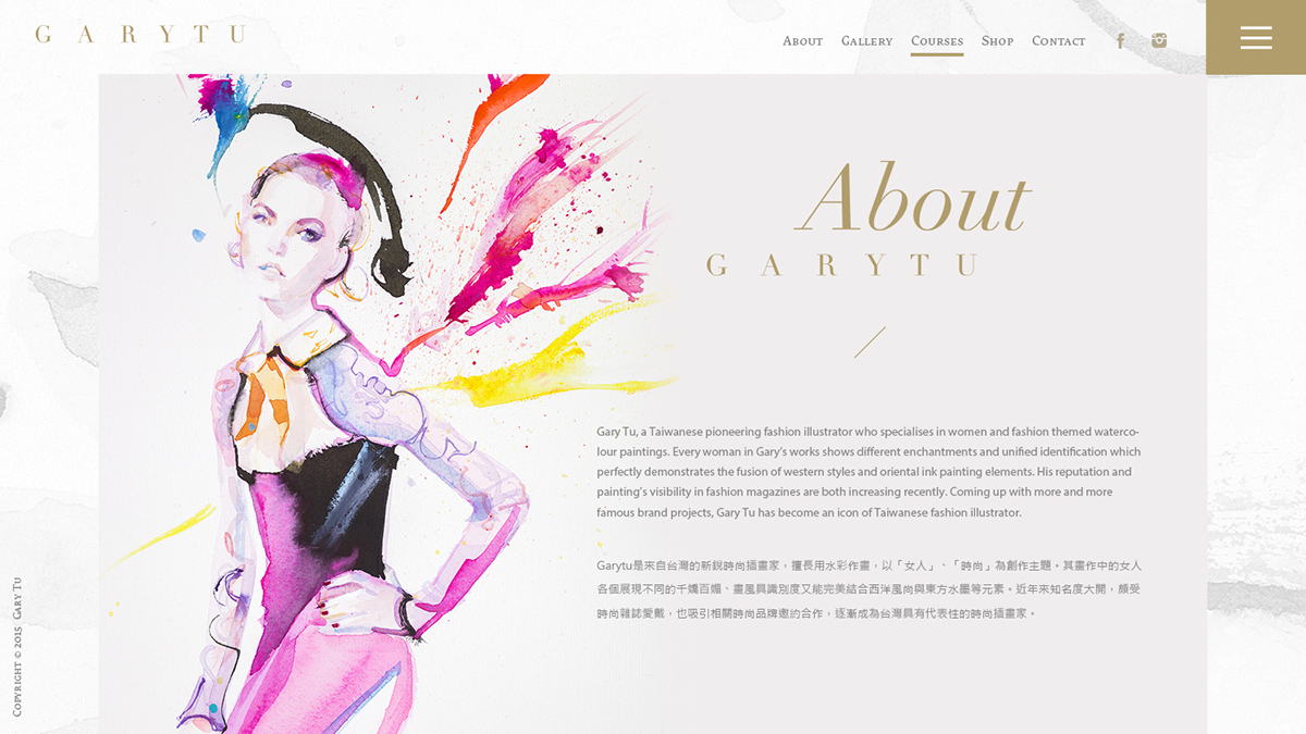 Web watercolor Illustrator fashionillustrator taiwan Webdesign
