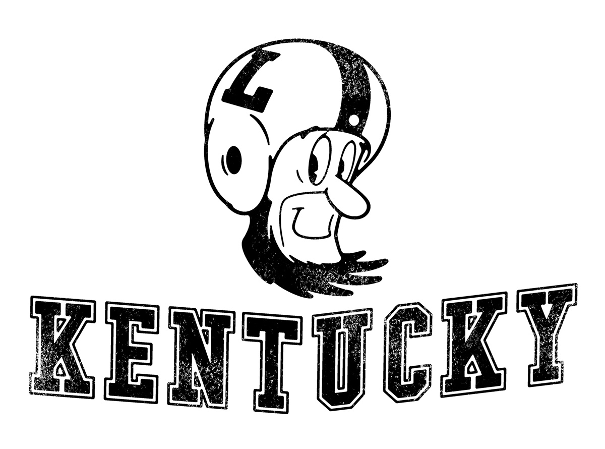 abraham lincoln president Kentucky Mascot sport mascot old vintage Retro sport football tee T Shirt t-shirt nfl