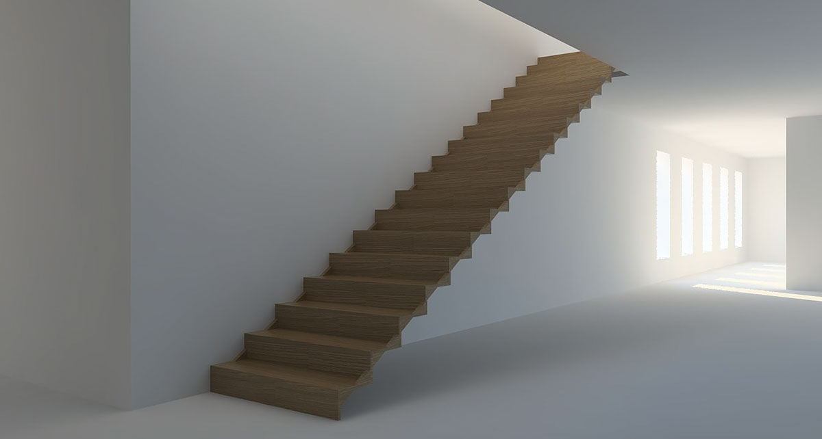 stairs wood metal Interior