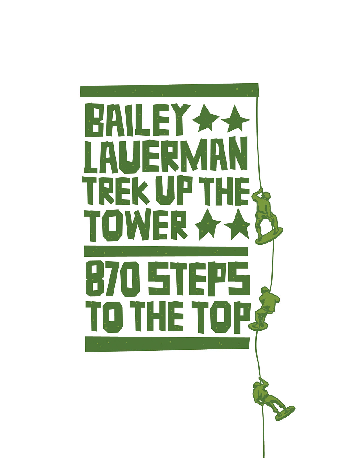Trek tower army green steps top climb tall men War Combat challenge Wellness shirt