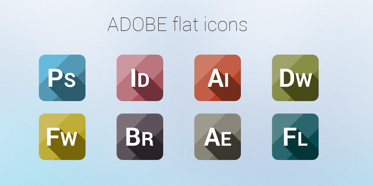 icons Adobe products