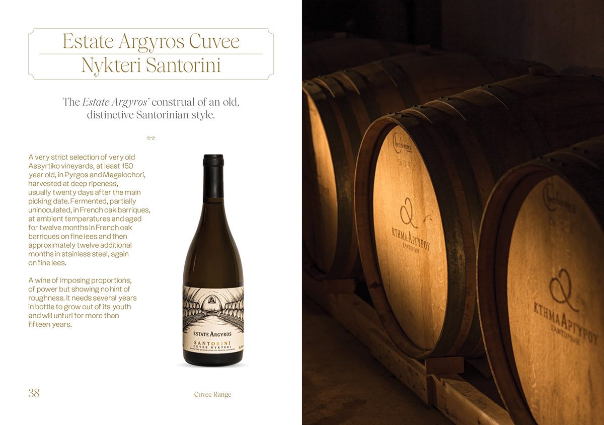agdesignagency assyrtiko brochure company profile Estate Argyros Santorini santorini winery