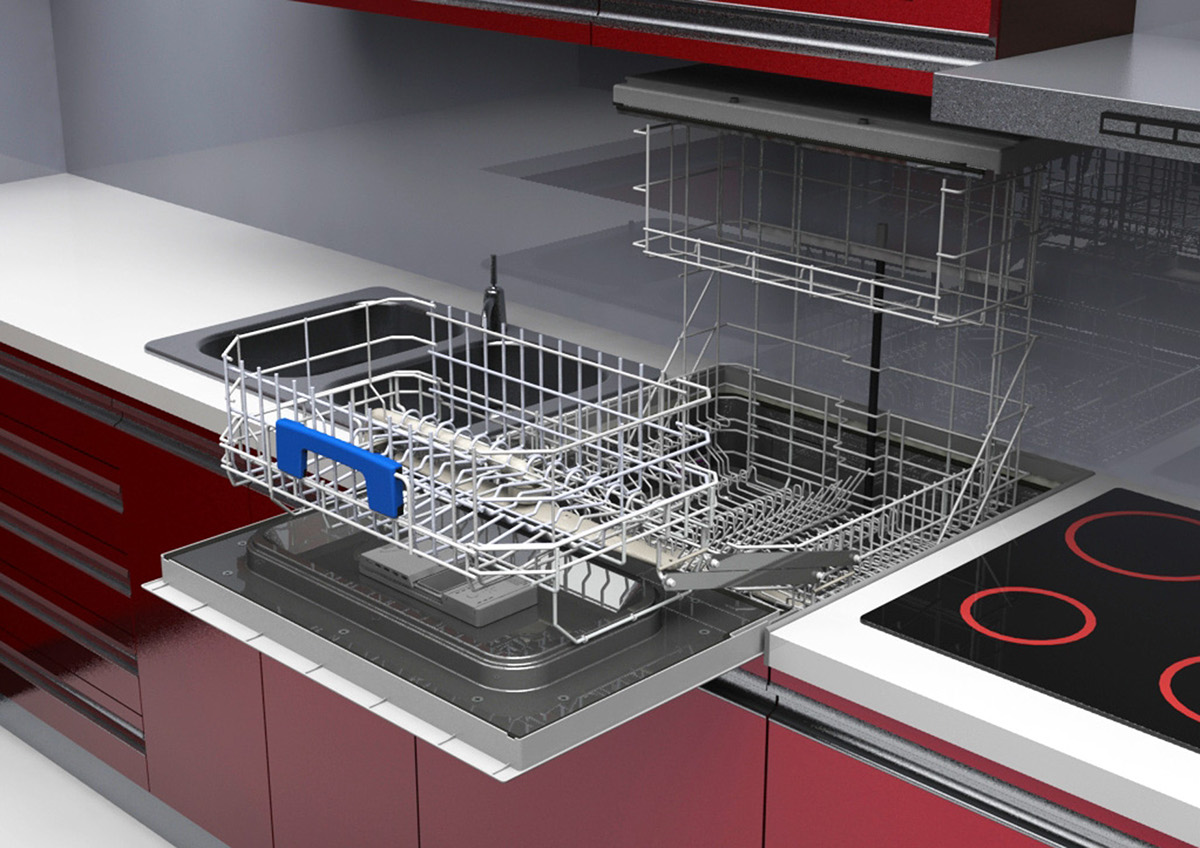dishwasher vertical opening Wash up White Goods appliance