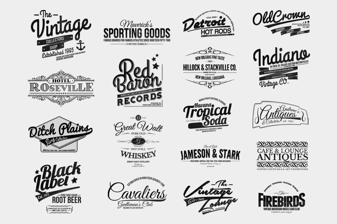 vintage Retro badge Label insignia logo retro badges Insignias vintage labels vector