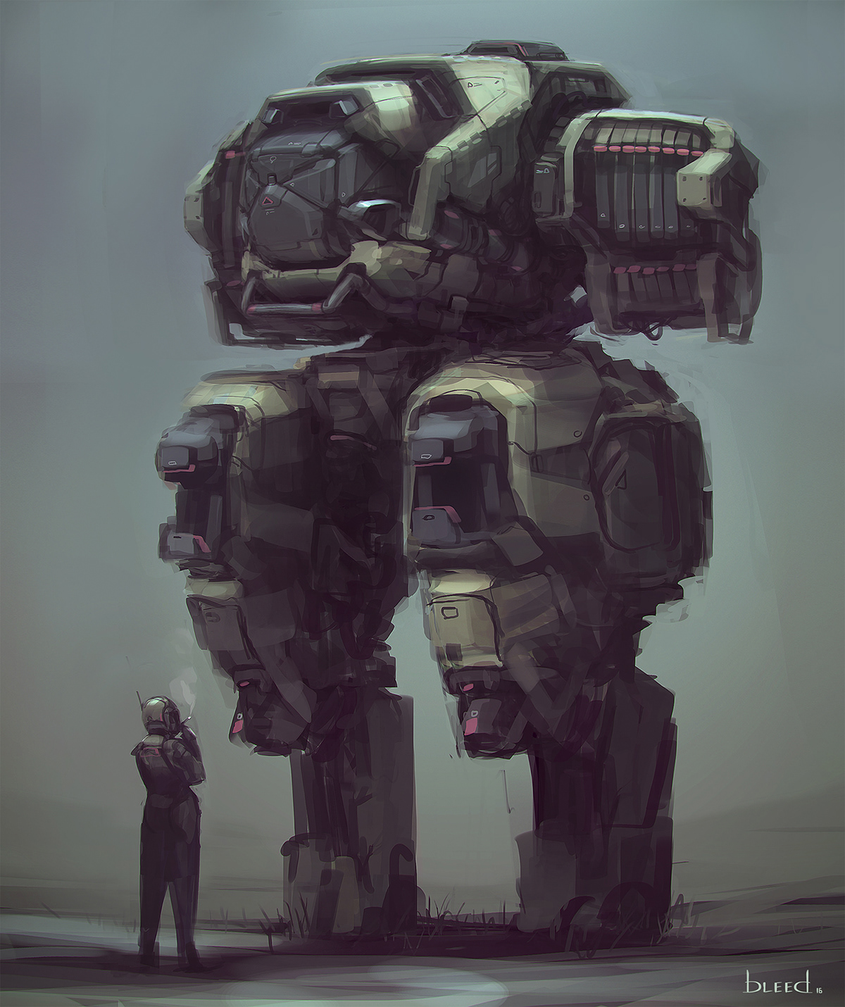 mech Character design bryanlee bleed art concept art artbleed concept design sci-fi