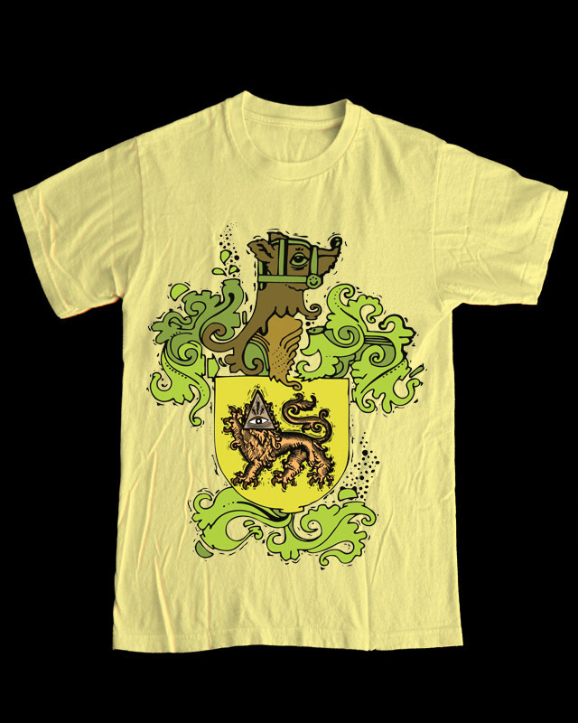 slick Rick Vela tiger eye kill font awesome Illustation t-shirt tee animal Cat persian Threadless