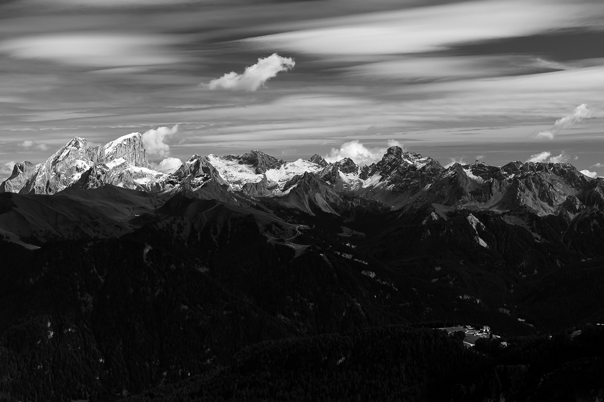 mountains Belluno dolomites rock black cloud mist trentino south tyrol White Nature alps Landscape