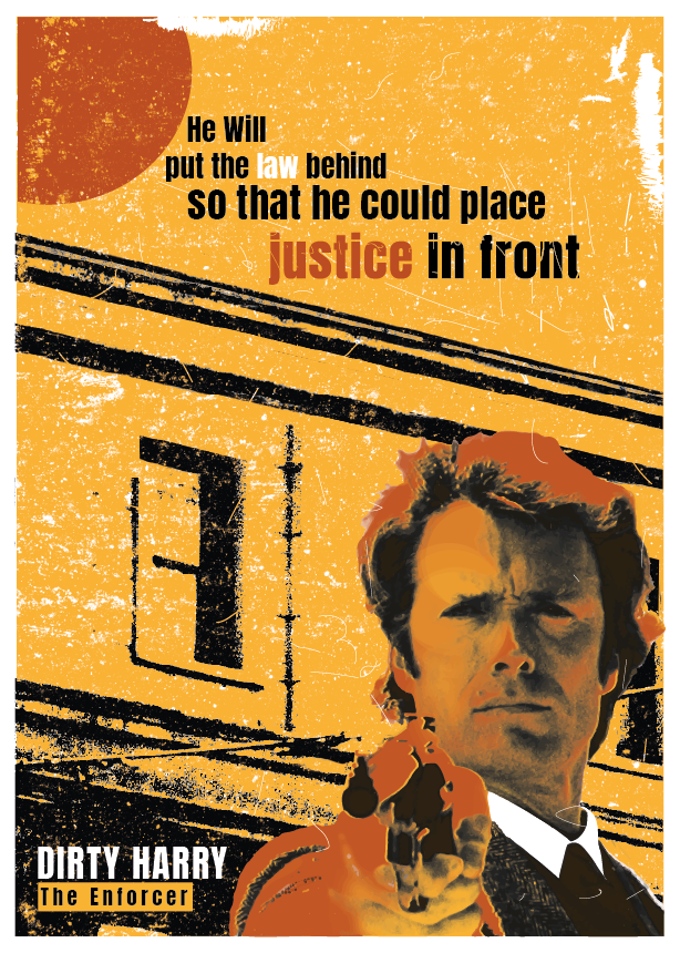 A "DIRTY HARRY" tribute poster 